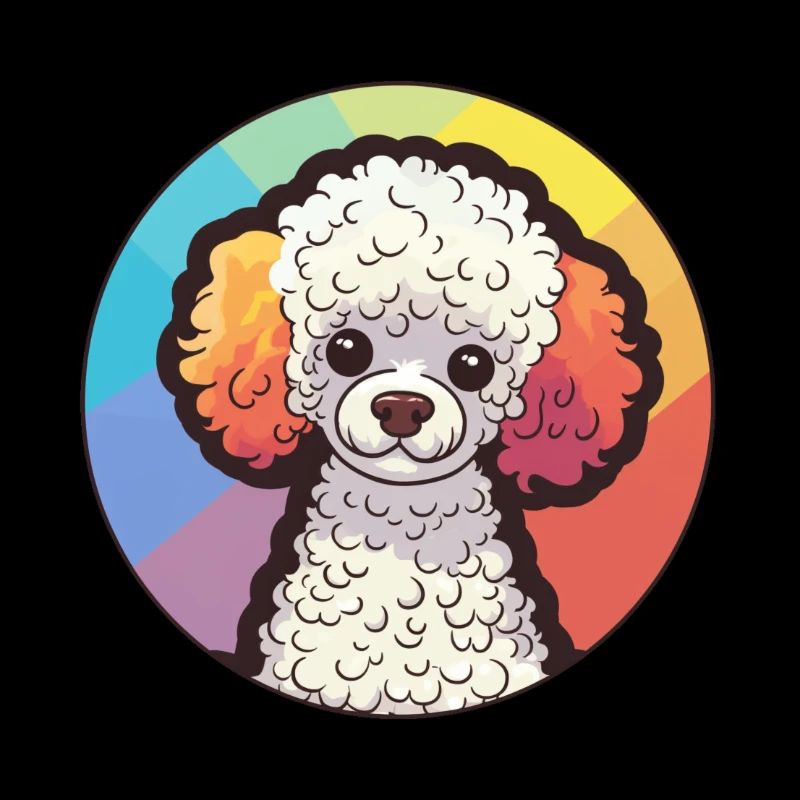 Poodle Pizzazz: Imprimé Caniche de style bande dessinée