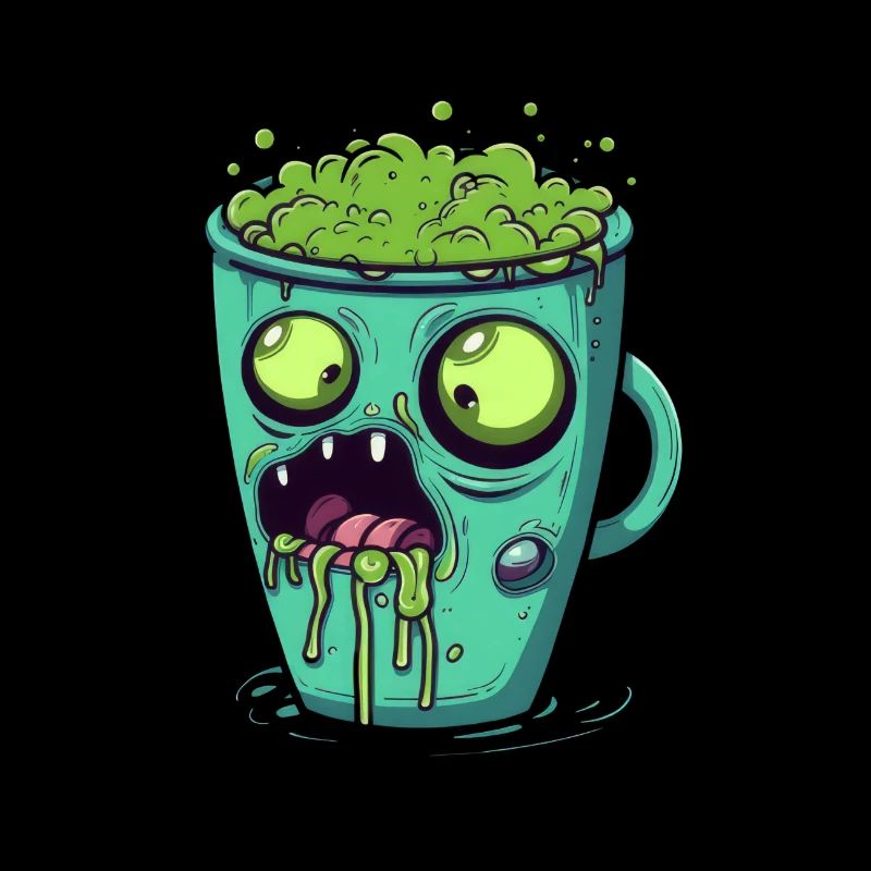Halloween coffee mug - creepy coffee mug