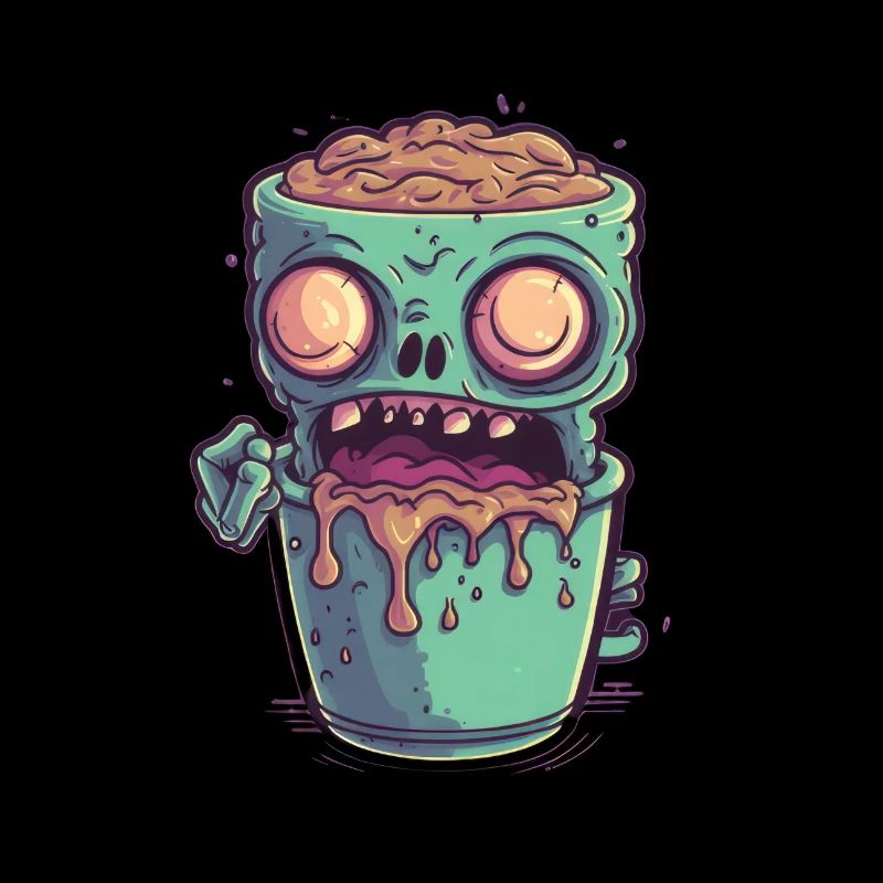 Halloween coffee mug - creepy coffee mug