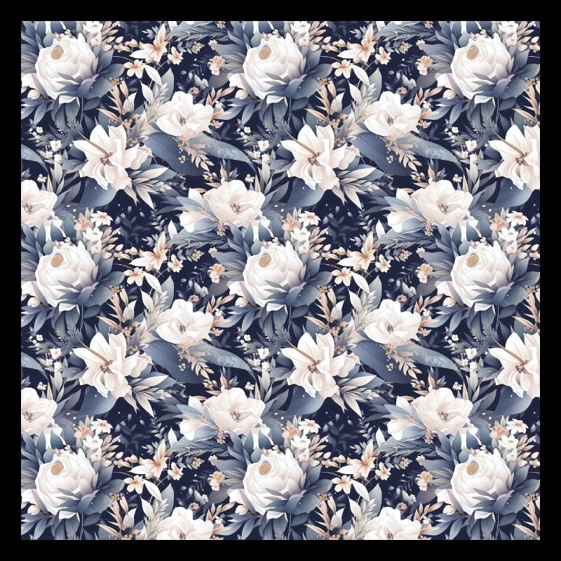 Roses Seamless Pattern Beautiful Elegant Aesthetic