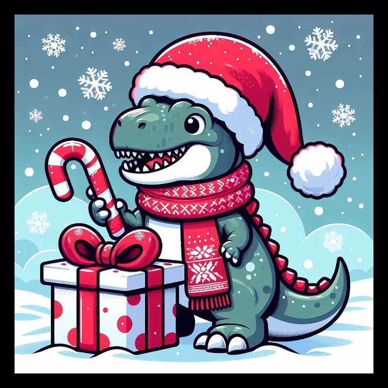 Christmas T-Rex