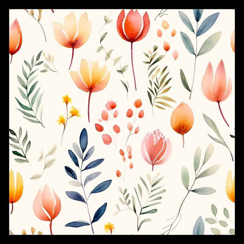 Floraison à l’aquarelle
