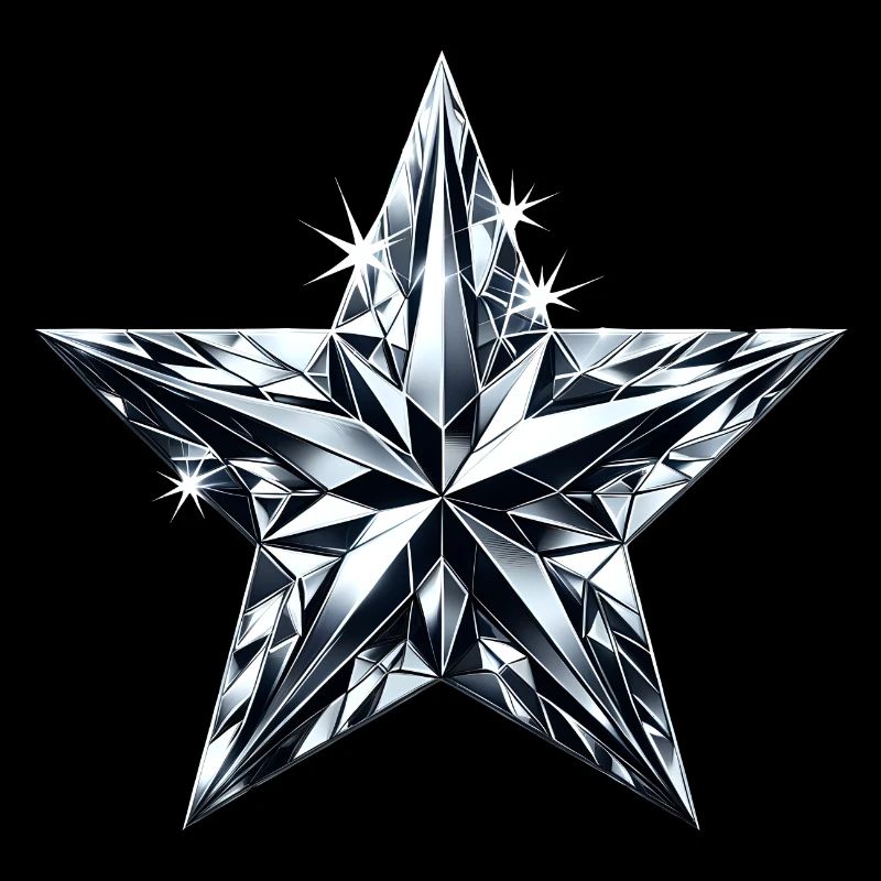 Diamantglänzender Stern
