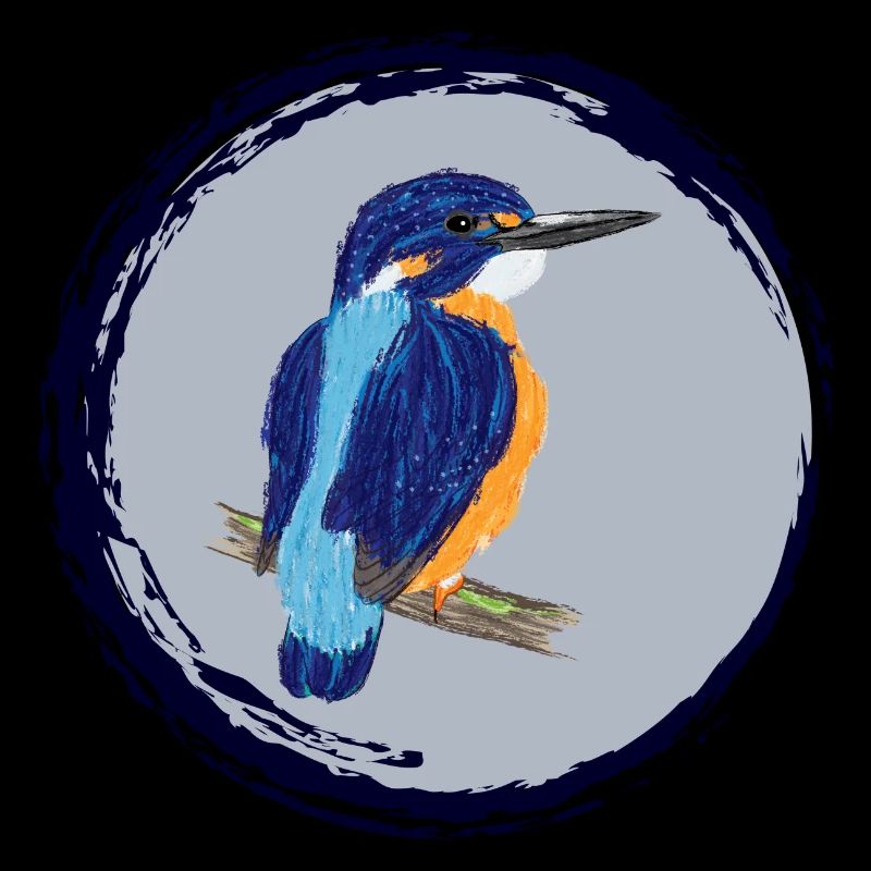 Nettes Design mit einem Eisvogel II
