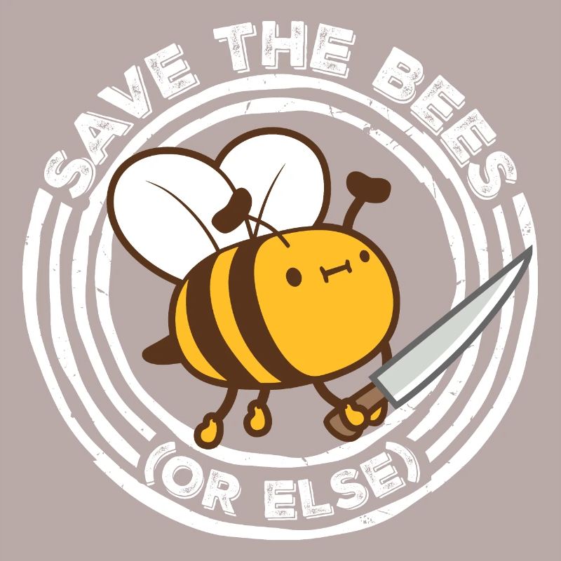 Rette die Bienen oder sonst Messer Spaß Süße Biene Imker