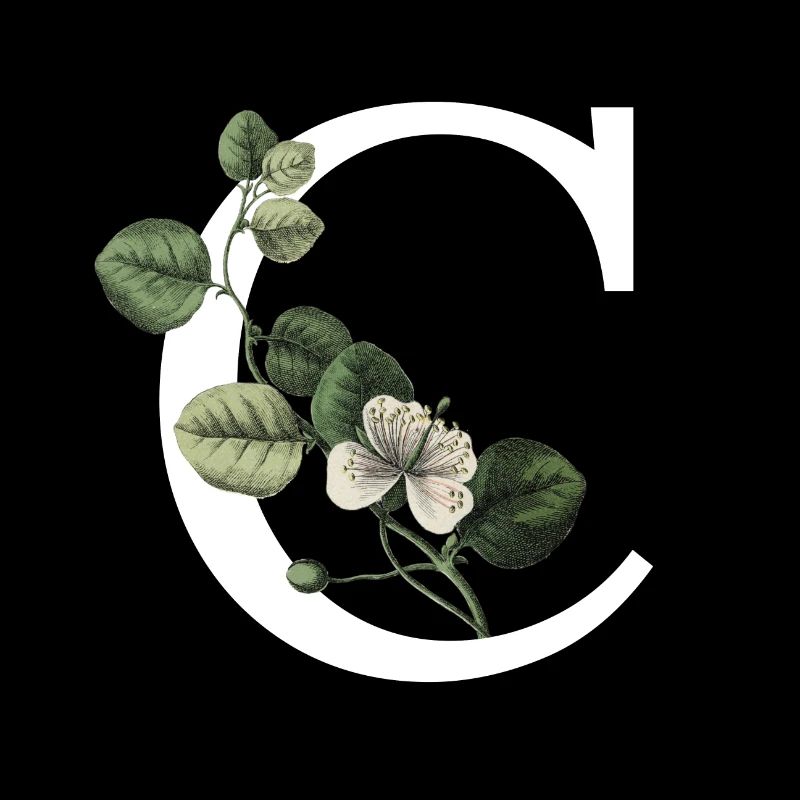 Buchstabe C Botanisches Grün