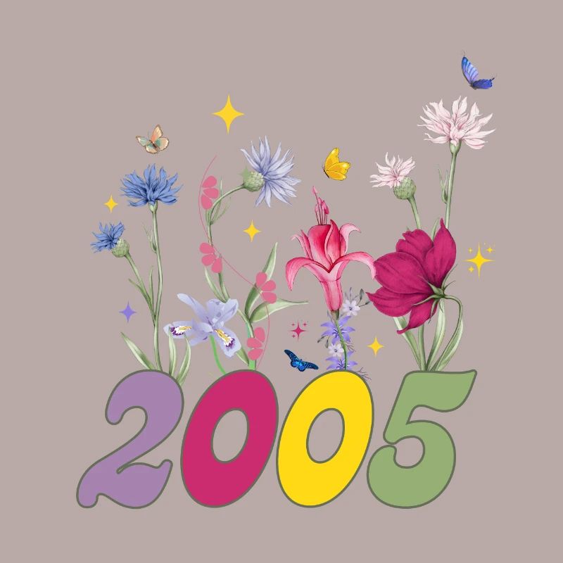 Année de naissance 2005 fleurs sauvages