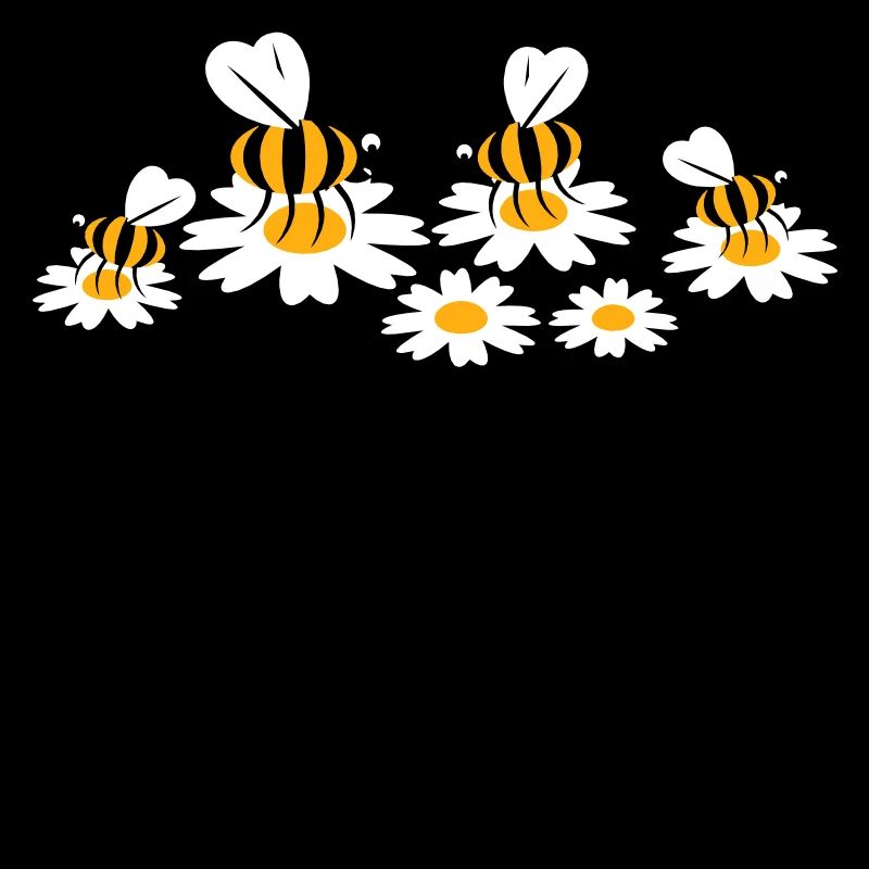 Beaucoup d’abeilles, de bourdons, de marguerites, de fleurs pollinisatrices
