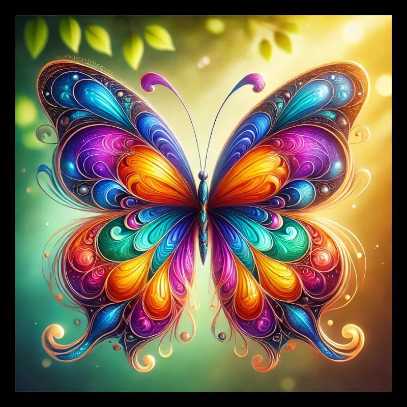 Schmetterling-bunt