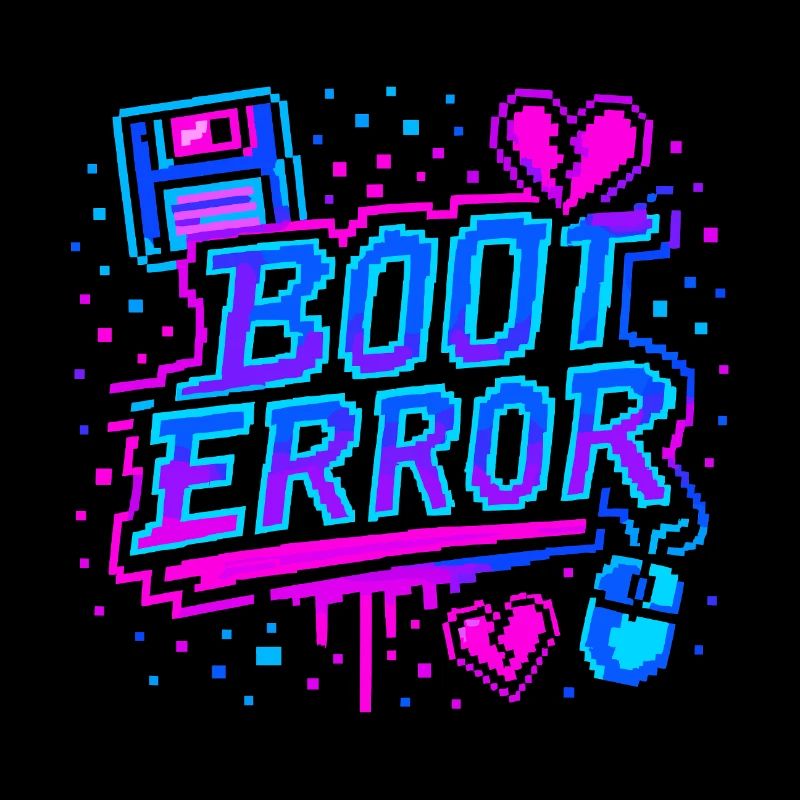 BOOT ERROR – Retro Pixel Graffiti