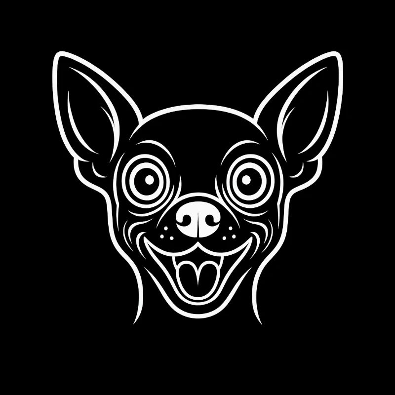 TinyPaws Black & White Edition Chihuahua Style w