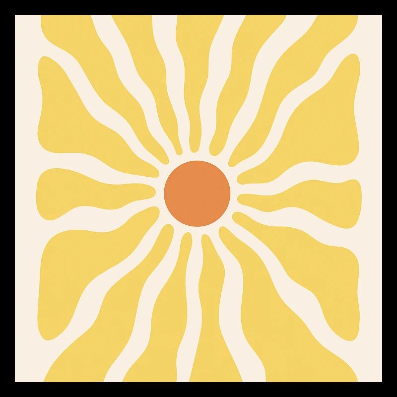 Sonnenstrahlen als Sonnenblume