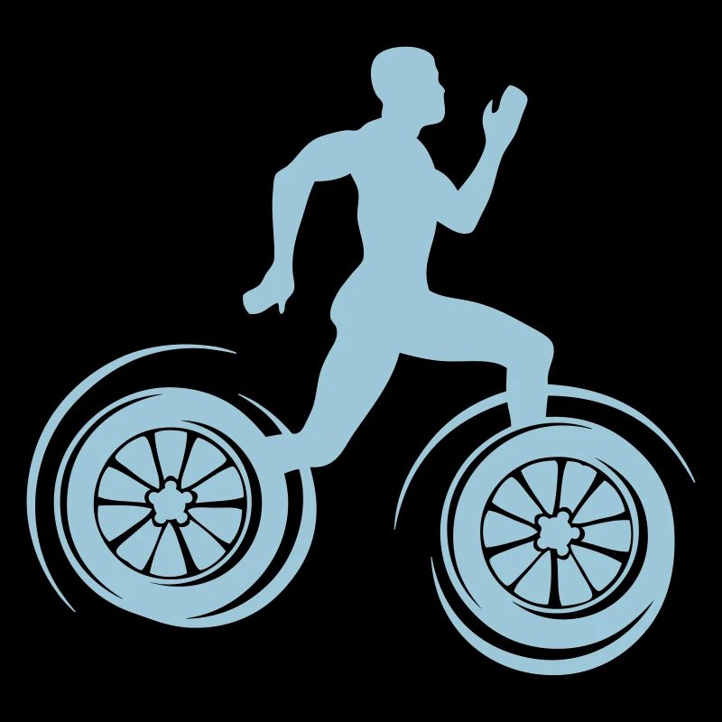 sportif sprinter athletisme roue course
