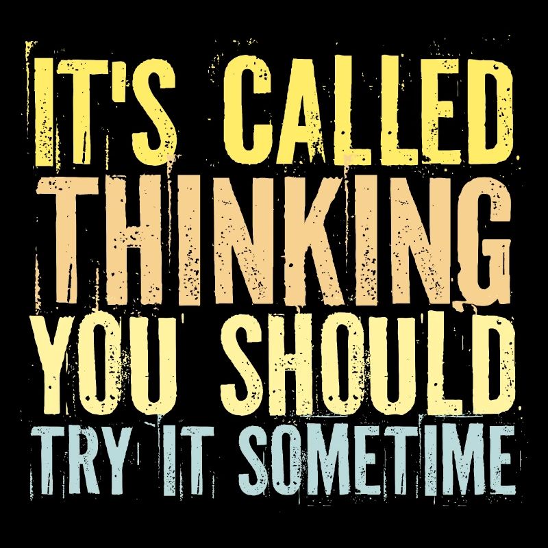 It's Called Thinking You Should Try It Sometime