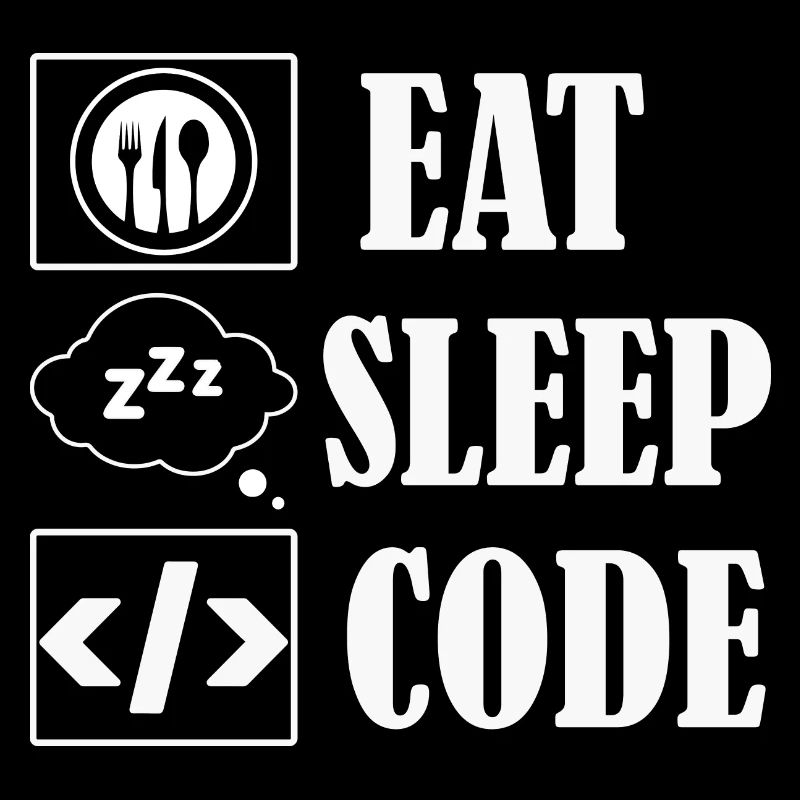 Logiciel de codage de code Eat Sleep
