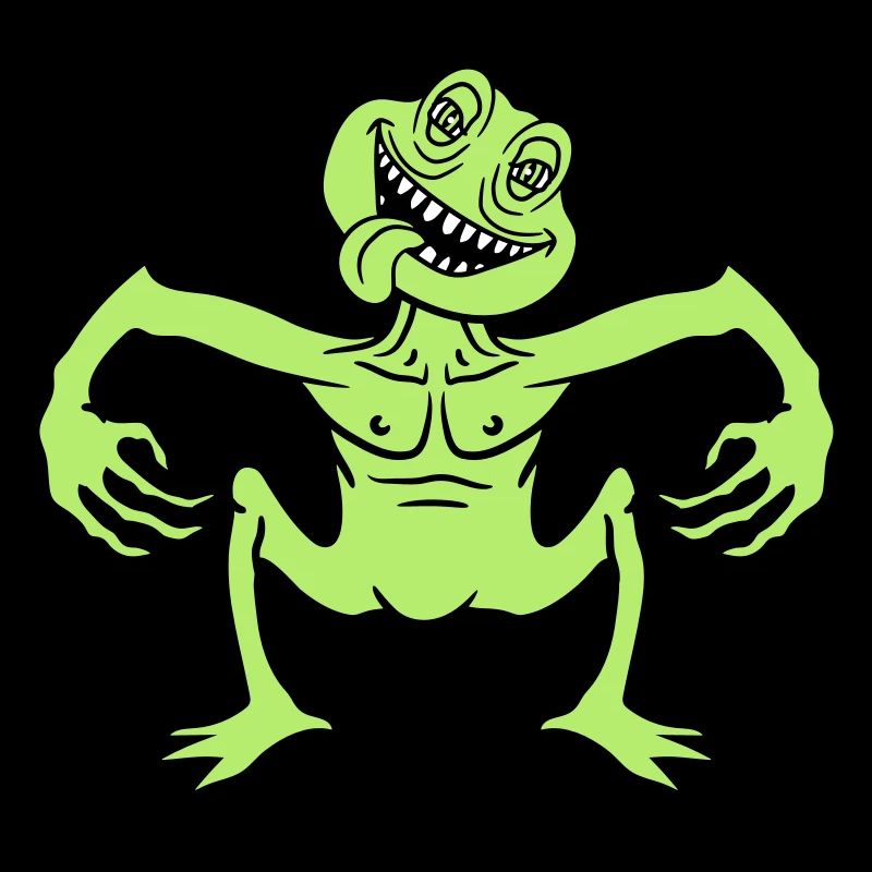 crazy daemon gnom small horror halloween gesic