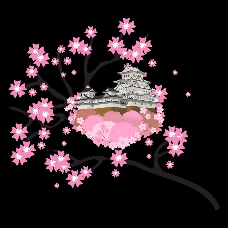 Fleur de cerisier Temple Design Sakura