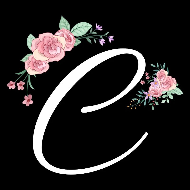 Buchstabe c Blumen