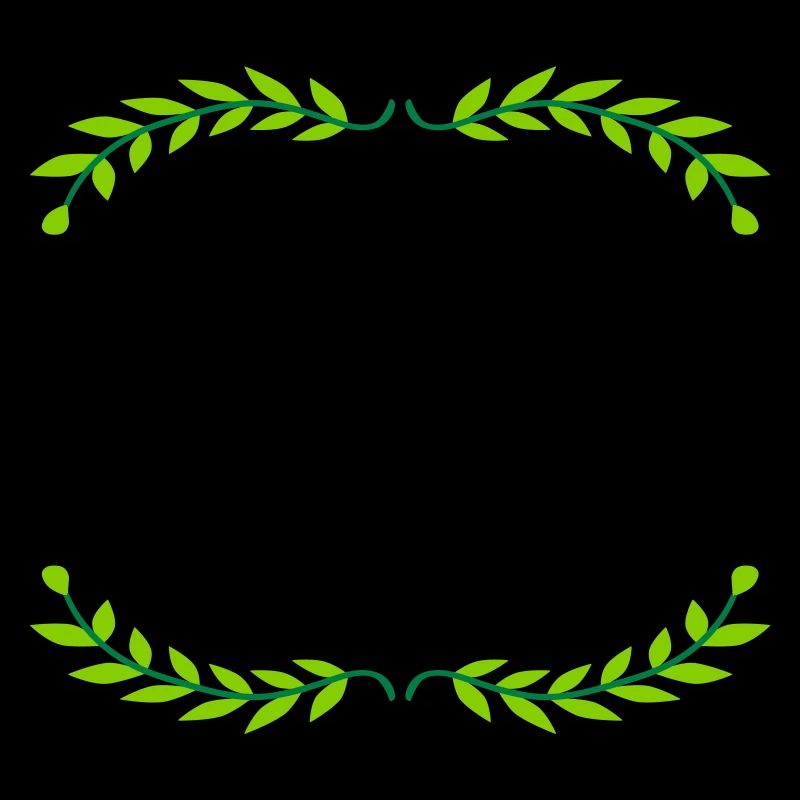 Illustration des feuilles de la baie de cadre