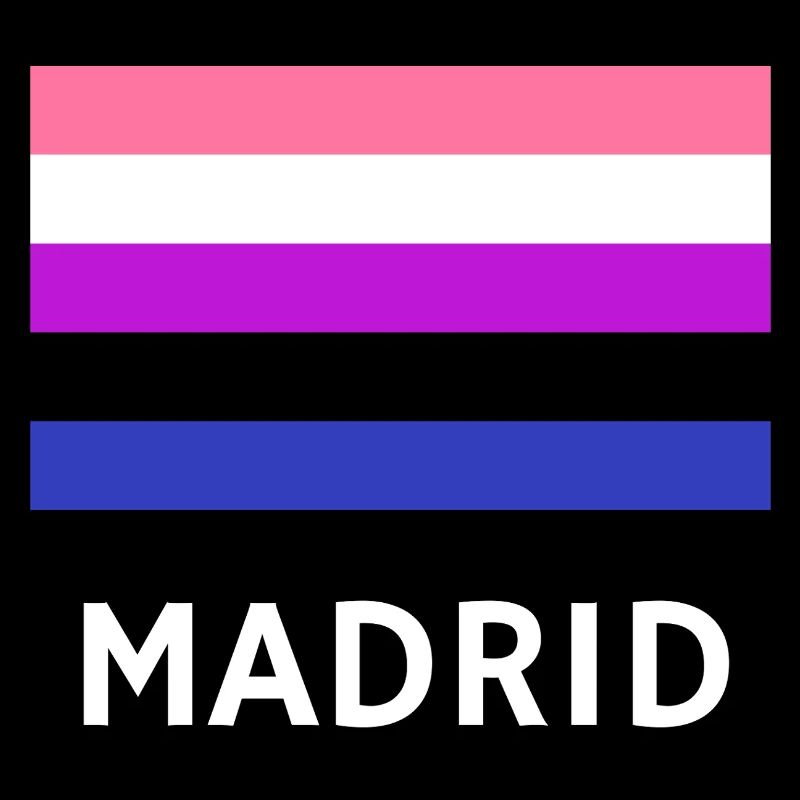 Genderfluid Pride Drapeau Madrid