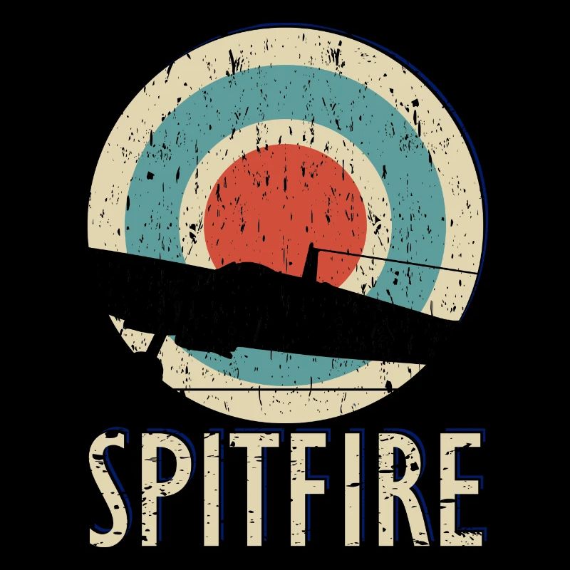 Retro Spitfire WW2 - Royal Air Force