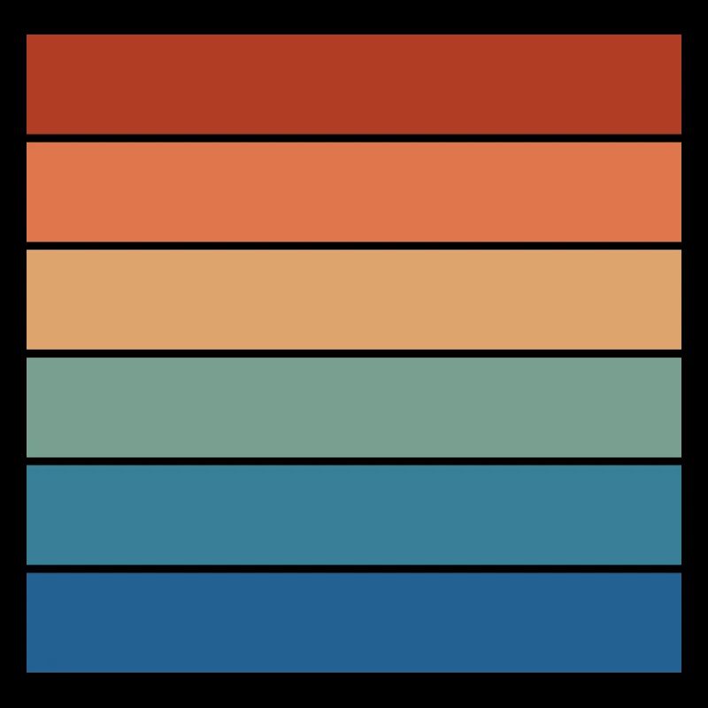 Retro Rainbow Rectangle Background Motif