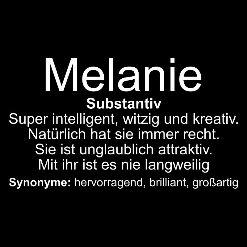 Name Definition Melanie
