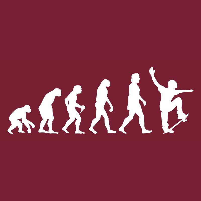 Evolution Skateboard Skater Skateboarder Geschenk