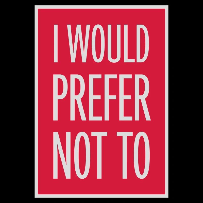 I prefer not to