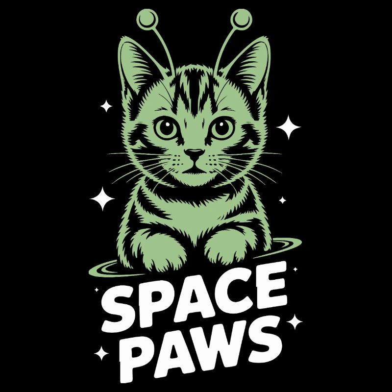 Chat Spatial Pattes Astrales