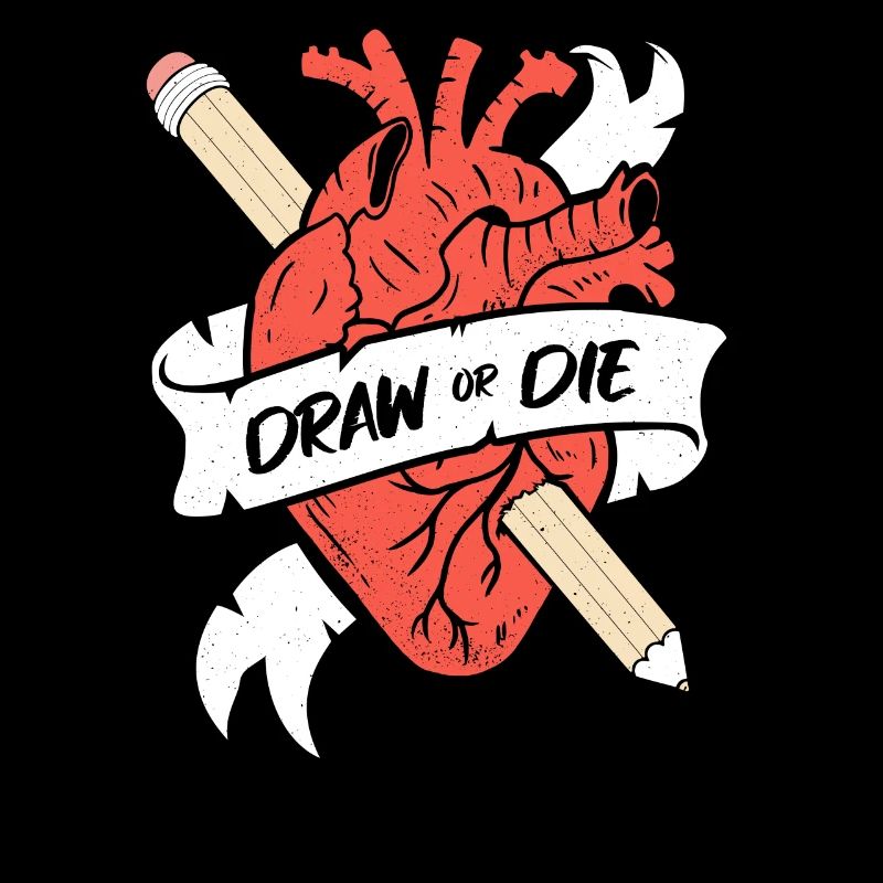 Zeichne oder stirb - Künstler lustig