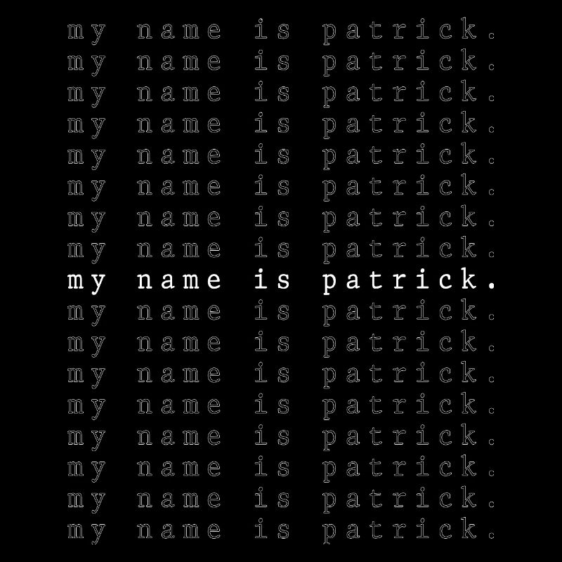 Je m’appelle Patrick