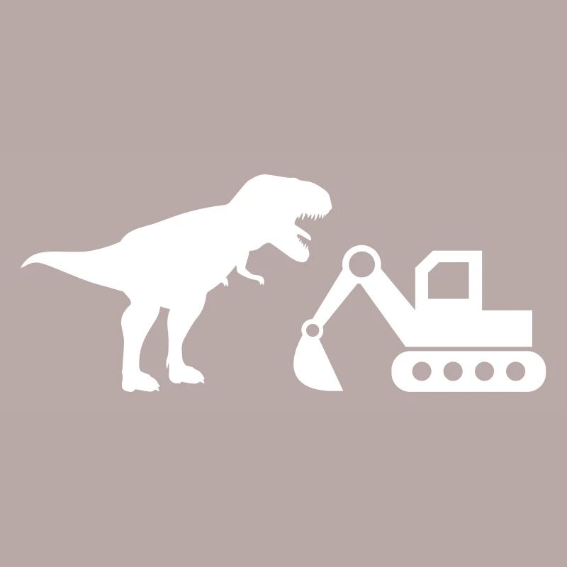 Excavatrice T-Rex construction de chantier de construction de dinosaures travailleurs de la construction