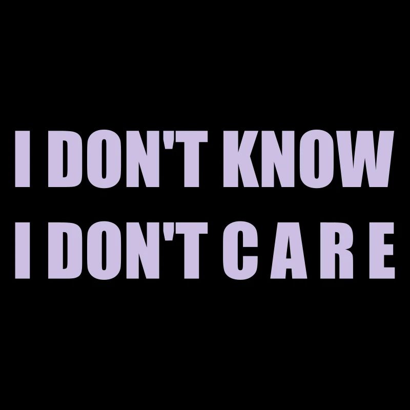 Nerdy Design "IDK IDC" - Form