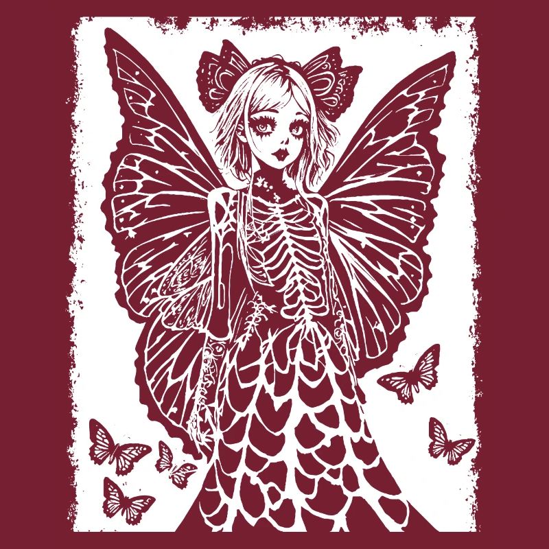Fairycore Esthétique Squelette Fée Goth Gothique G