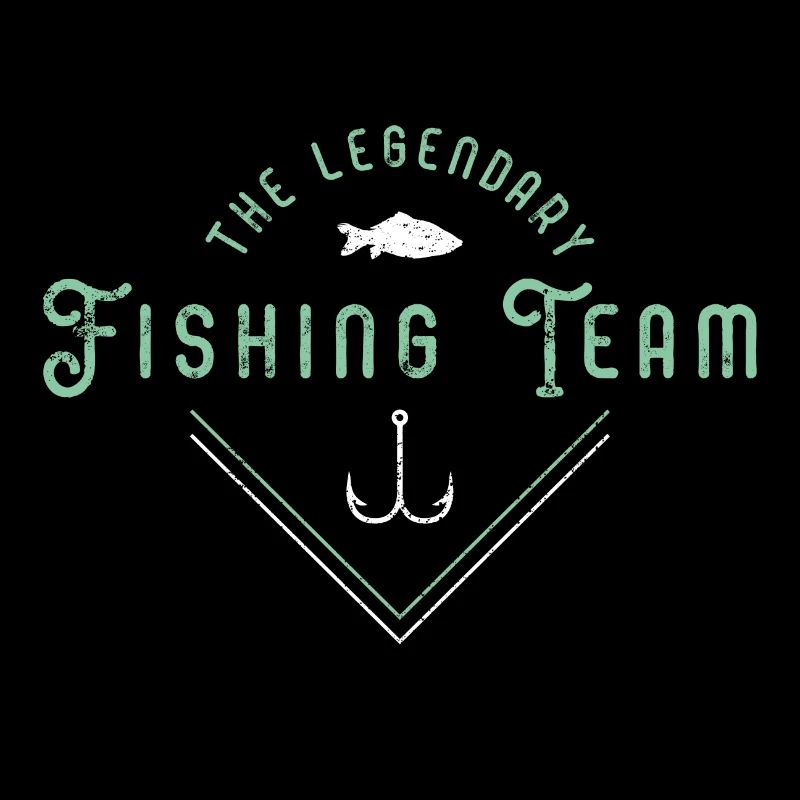 Logo de poisson de l'équipe de pêcheurs de pêche