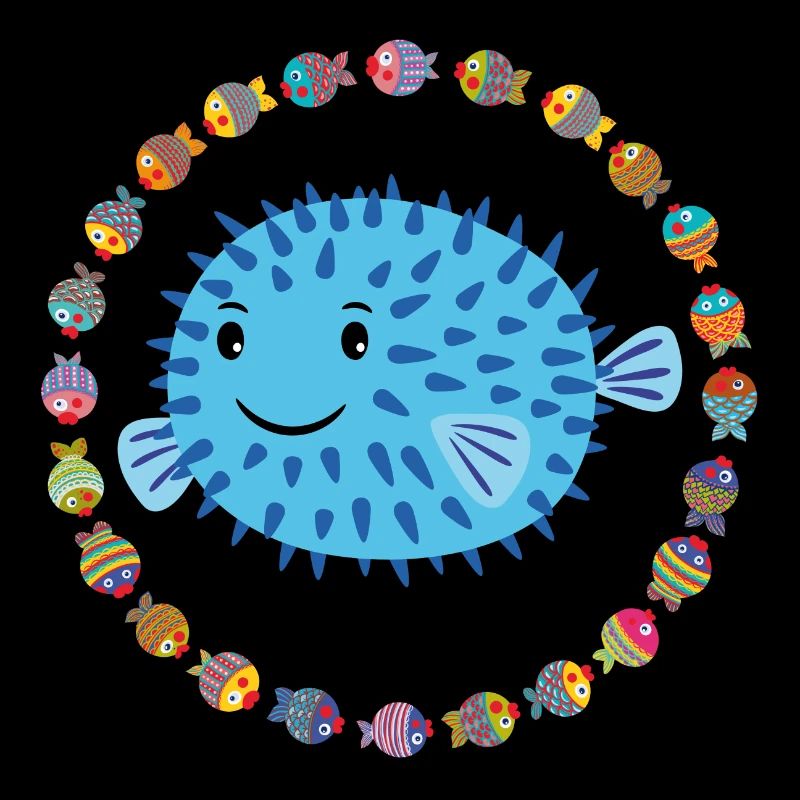Drôle de poisson sphérique