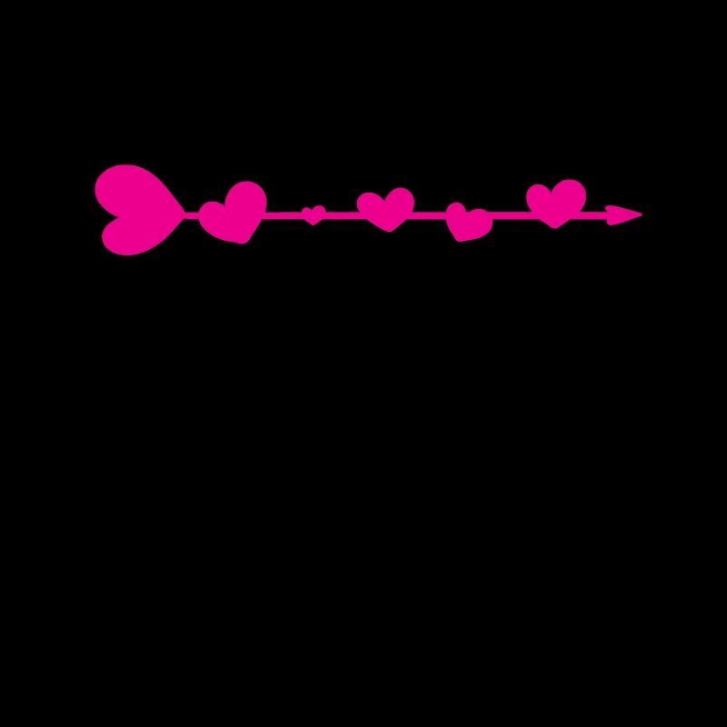 Pfeil mit Herz Valentienstag Ich liebe dich Pink
