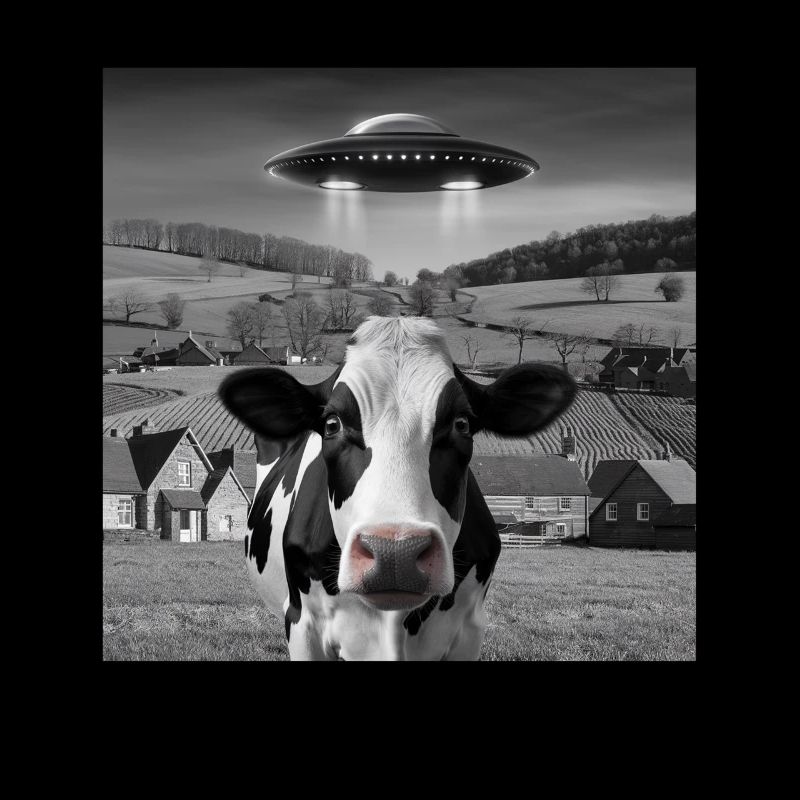 Alien Encounter Cow Selfie