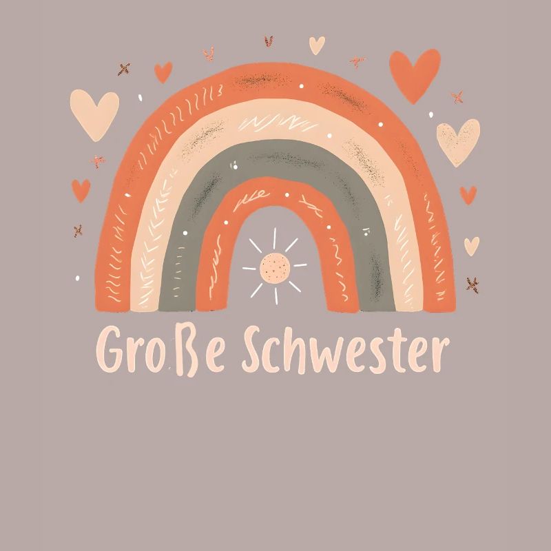Große Schwester Regenbogen Boho