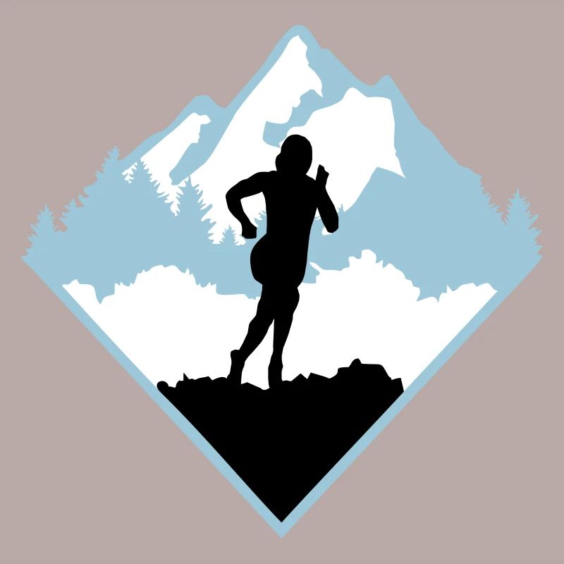 Course de trail, coureur, course