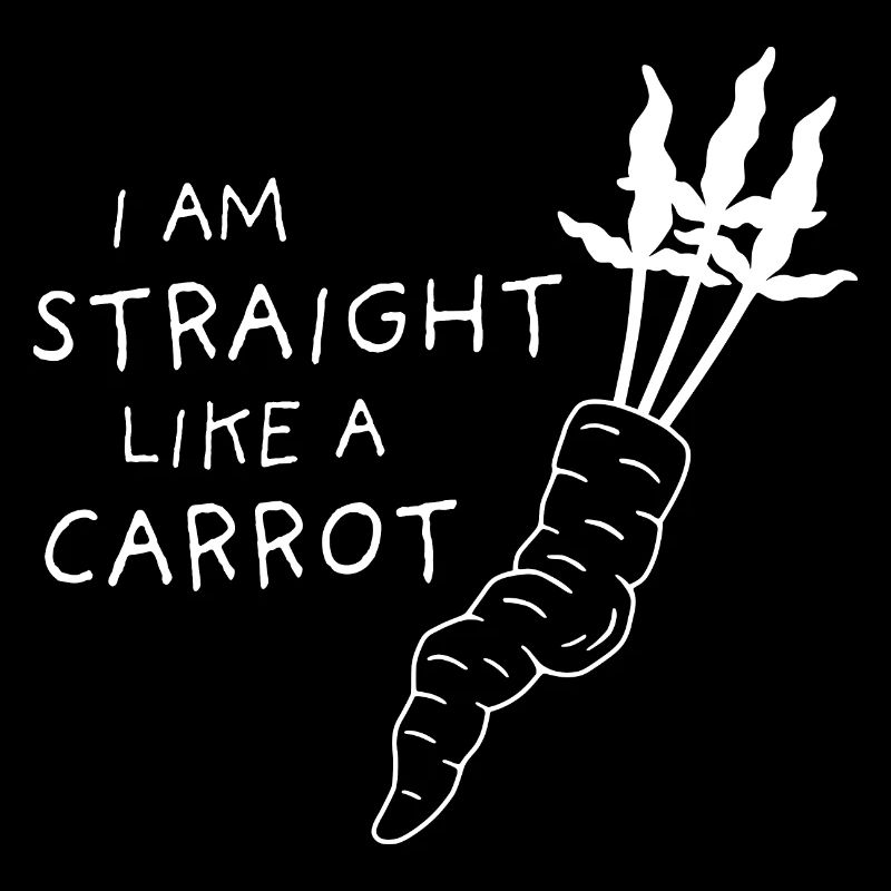 straight like a carrot - white uni