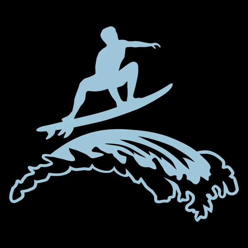 Surfeur sur vague