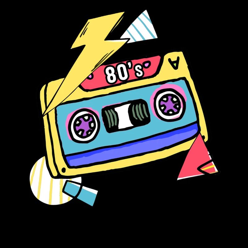 Cassette Music 80s Gift Pop Style