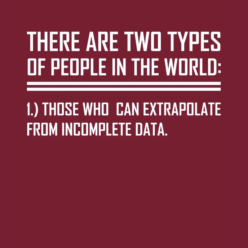Data extrapolate statistics formula