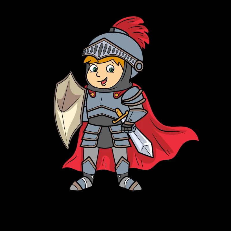 Friendly knight as a birthday present design