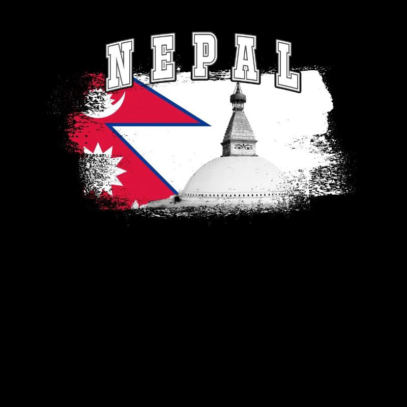 Népal Drapeau de Katmandou Asie