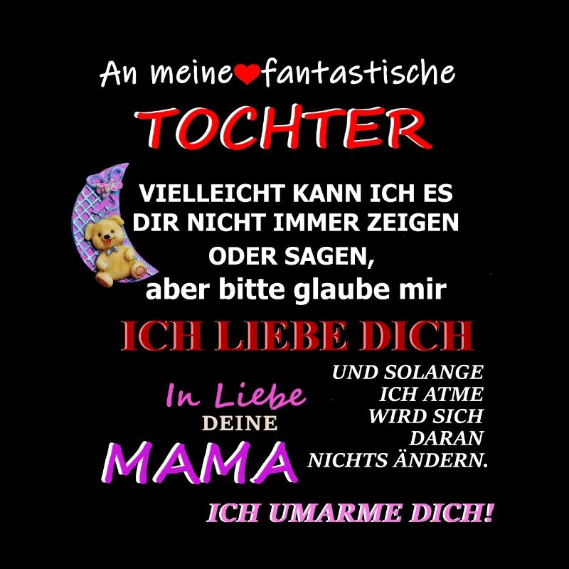 Liebevoller Tochter Mama Spruch