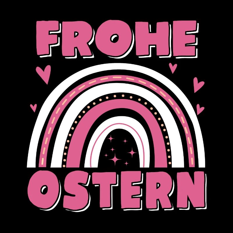 Frohe Ostern Regenbogen