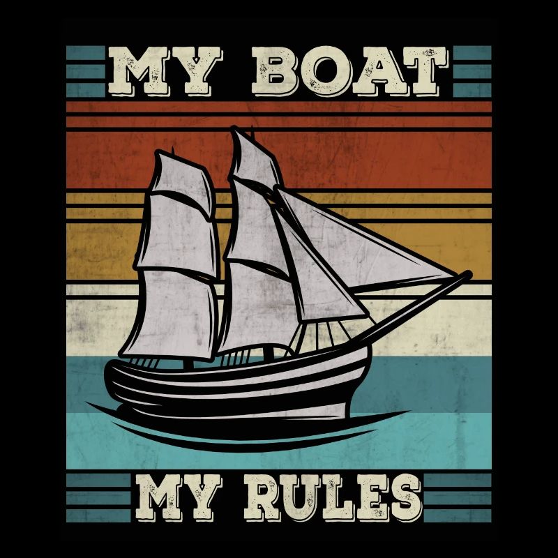 Mon bateau règne en naviguant Drôle de capitaine